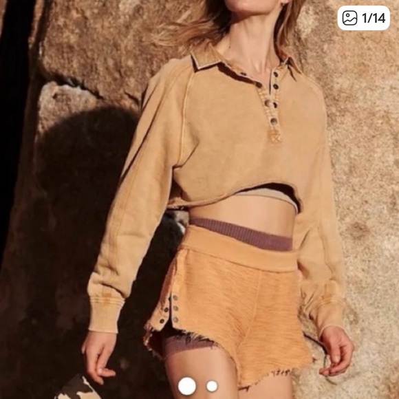 FP Movement by Free People Tops - Free People Playoff Cropped Pullover long sleeve